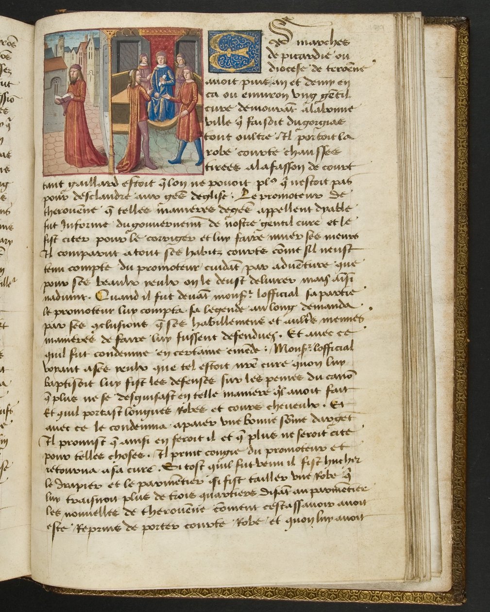 Seite aus Cent Nouvelles Nouvelles, c.1461-62 von French School