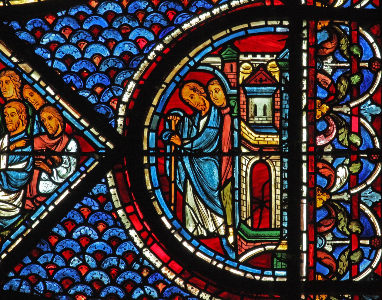 Maria-Magdalena-Fenster: Bischof Maximin - Bruder von Maria Magdalena von French School