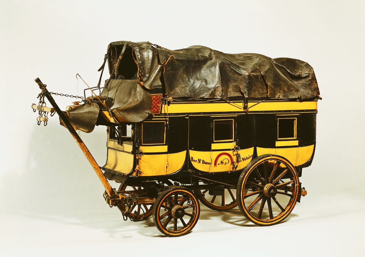 Modell eines Omnibusses mit vierzig Sitzen von French School