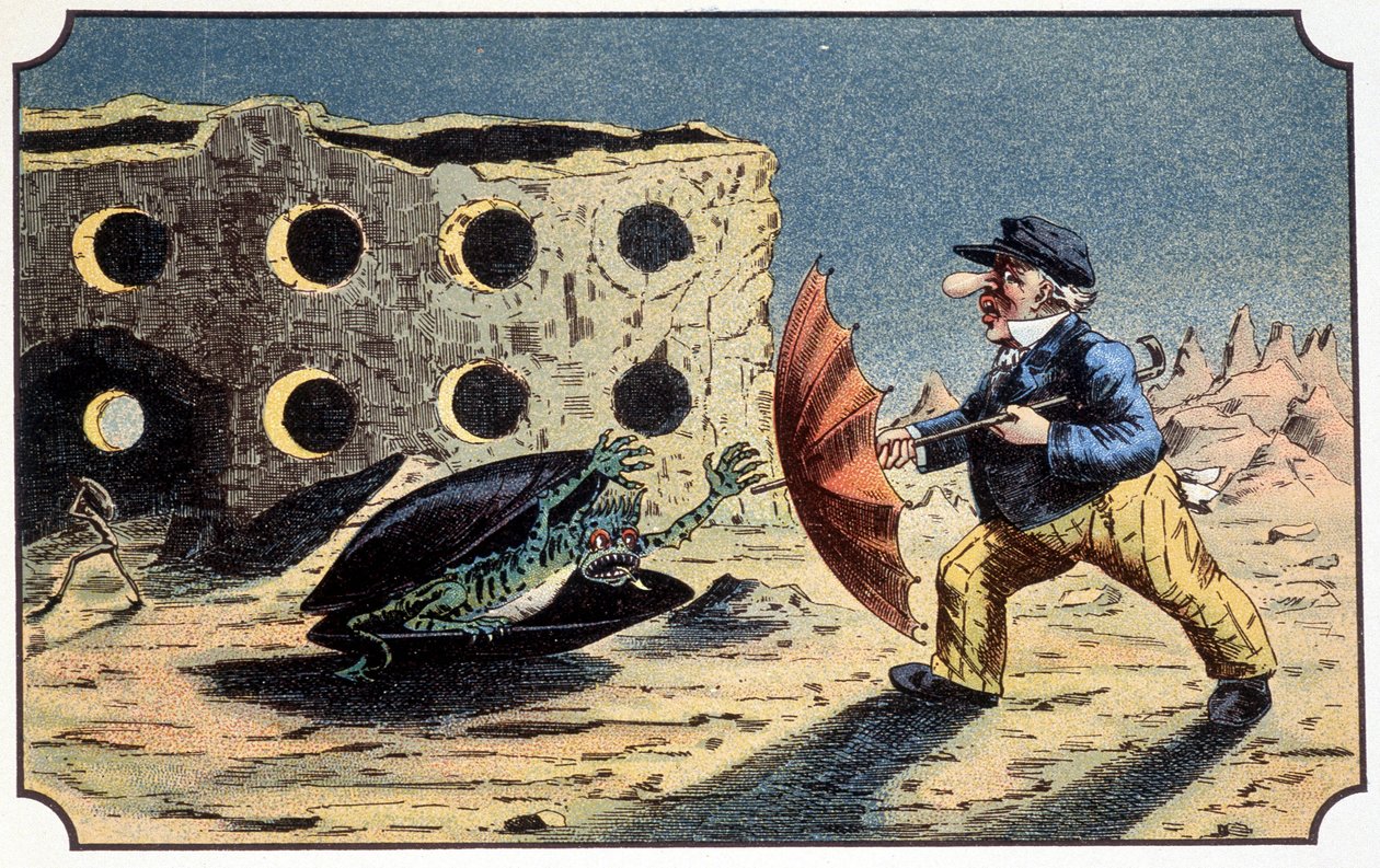 Herr Baboulifiche wird von einem Monsterschimmel auf dem Mond angegriffen - in „Reise zum Mond“ von French School