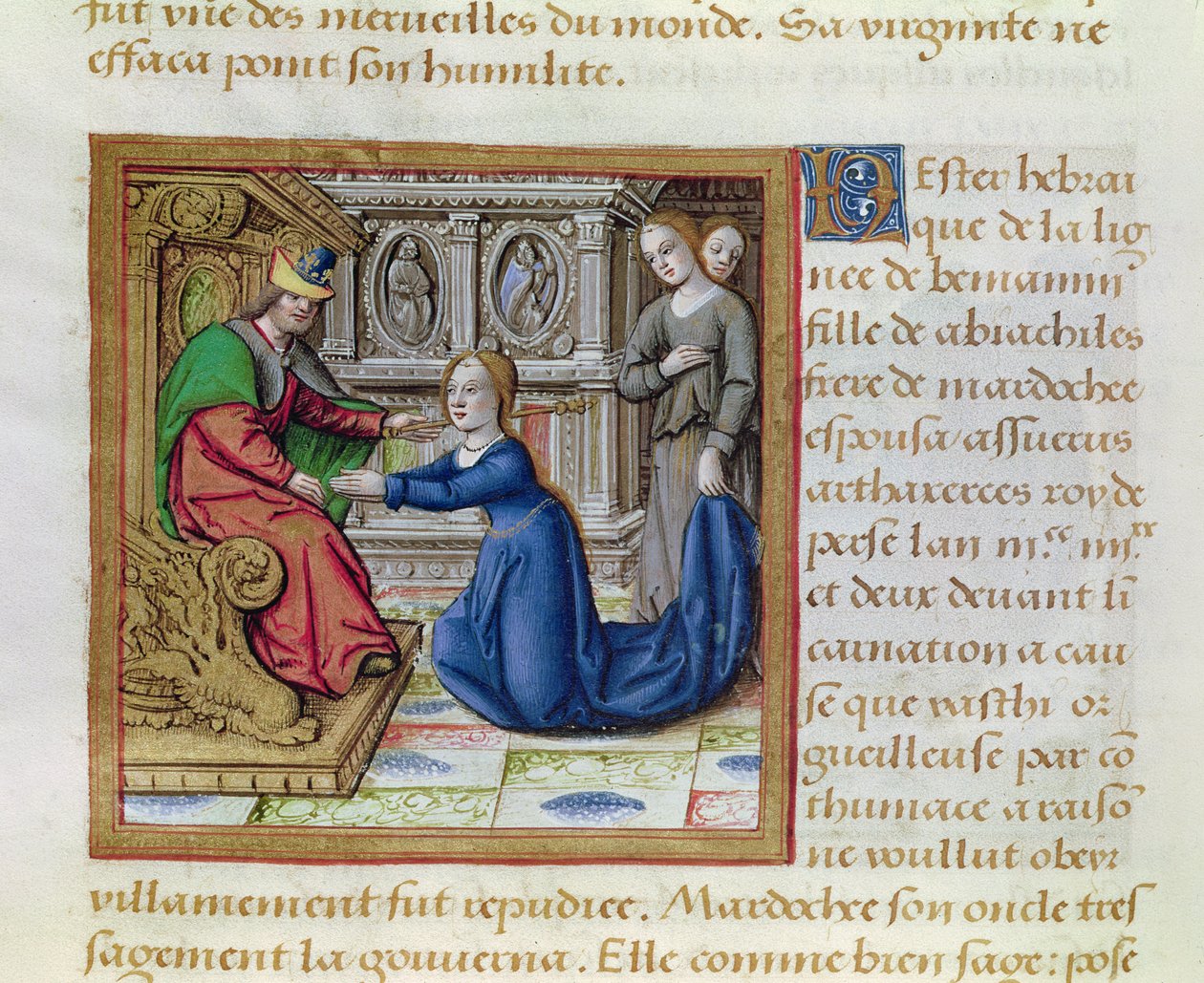 Ms 17 Esther, aus Vie des Femmes Celebres, ca. 1505 von French School