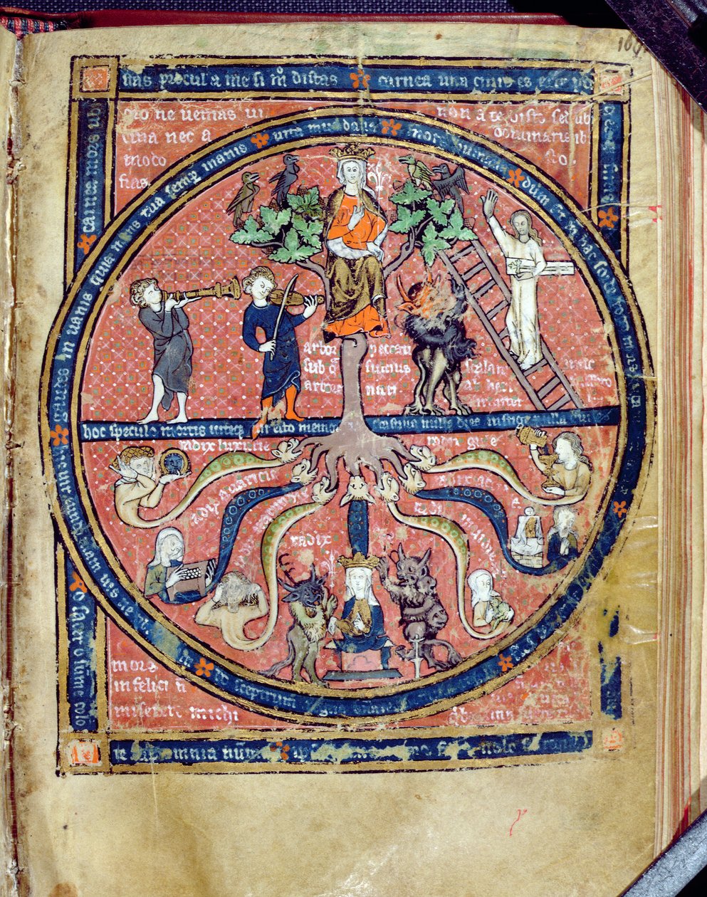Allegorischer Baum, aus De Philosophia Mundi von Guillaume de Conches, 1276-77 von French School