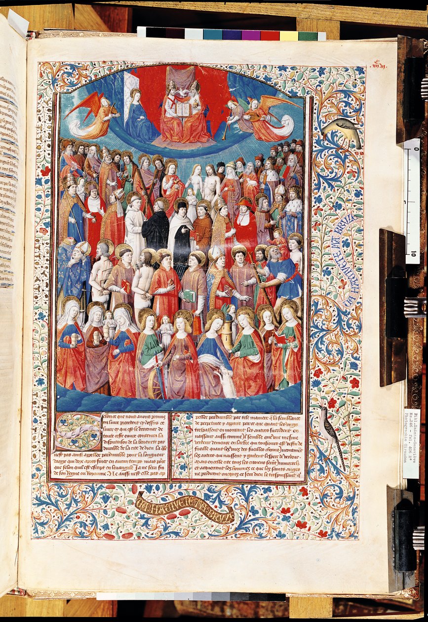 Ms 246 f.406r Paradies, aus De Civitate Dei von St. Augustinus von Hippo von French School