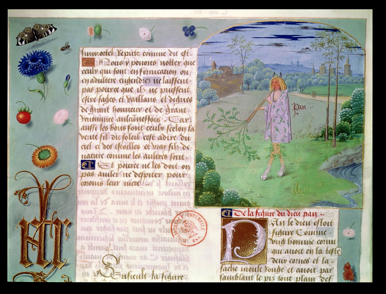 Pan, aus Livre des Eschecs D
