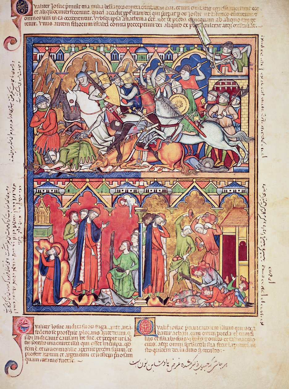 Josua, aus der Morgan Picture Bible, ca. 1244-54 von French School