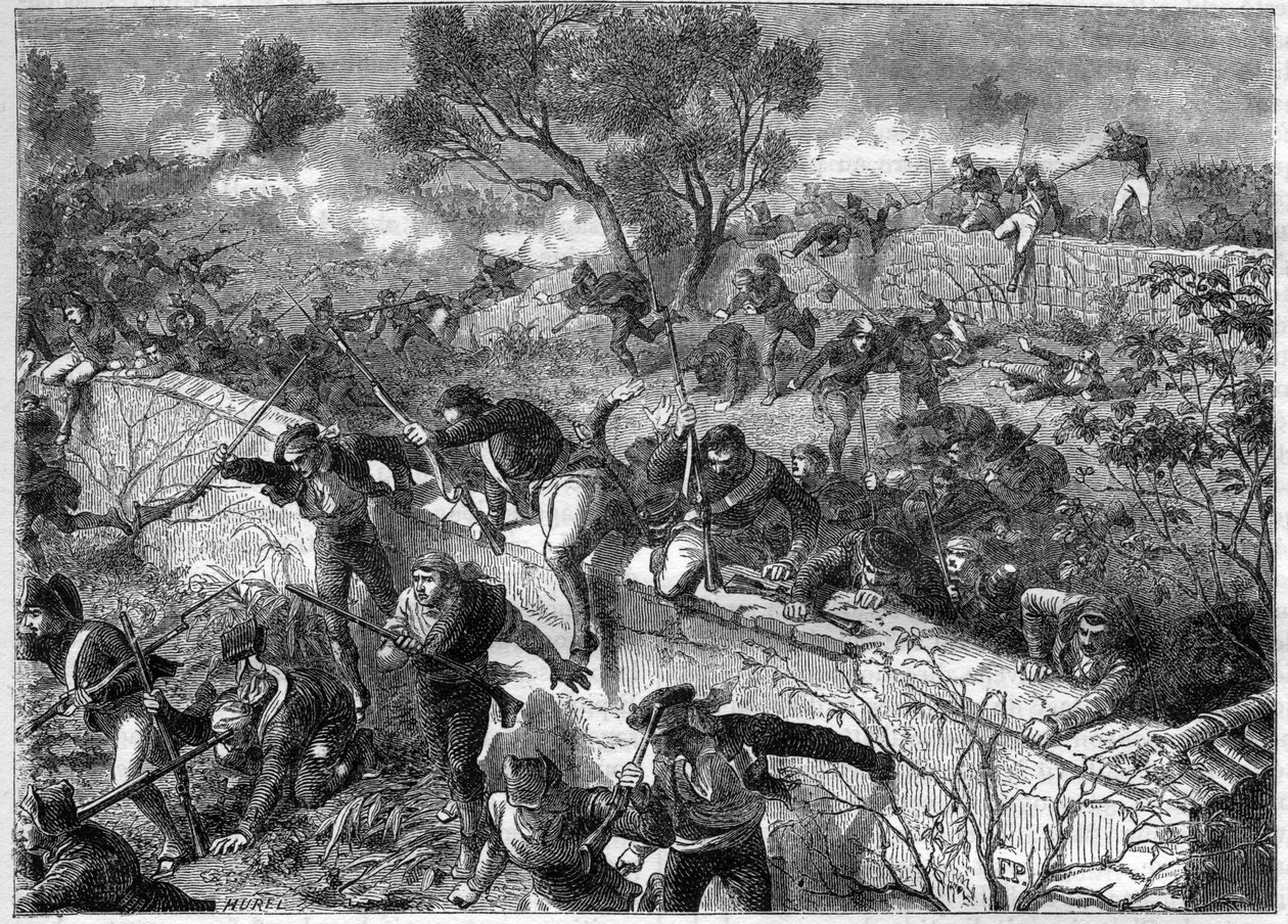 Napoleonische Kriege - Spanische Kampagne 1808 - Schlacht von Espinosa de los Monteros von French School