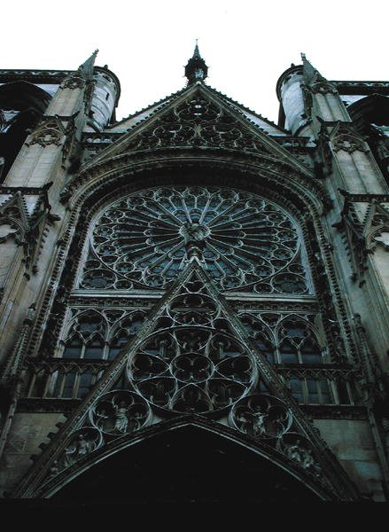 Nördliches Rosettenfenster, ca. 1280 von French School