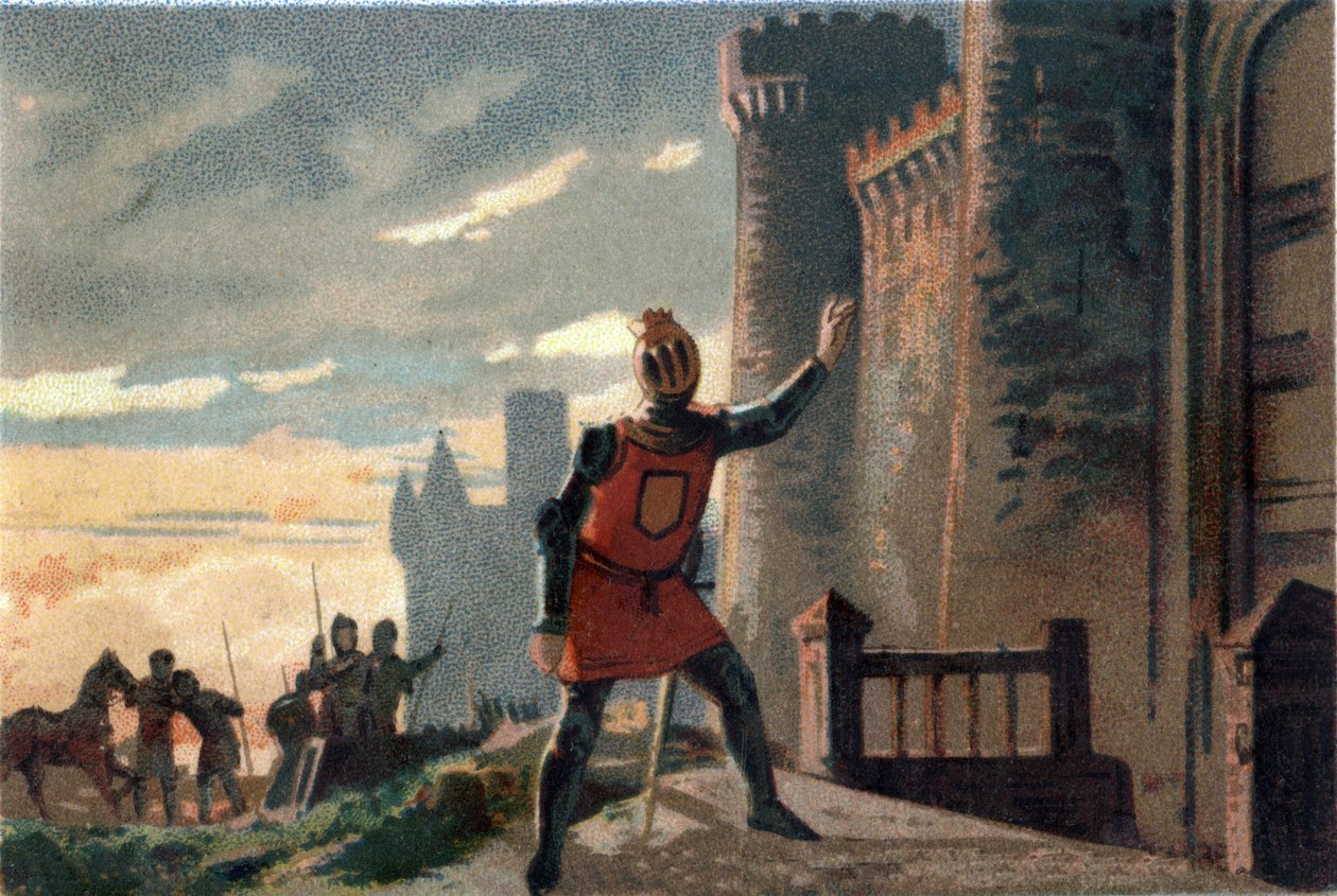 Hundertjähriger Krieg: Philipp VI. von Valois klopft an die Tür des Château de Broye von French School