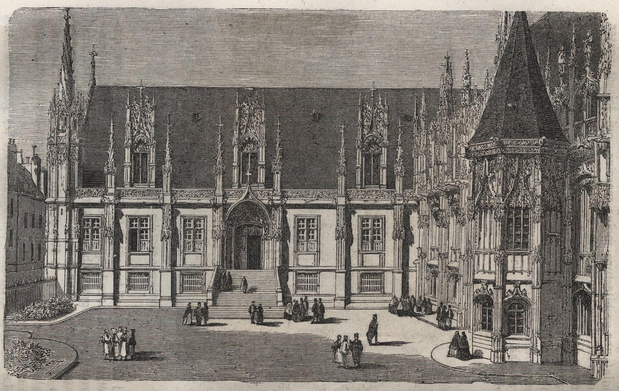 Palais de Justice de Rouen - Gravur in „Histoire de France“ von Victor Duruy (1811-1894) - 1882 von French School