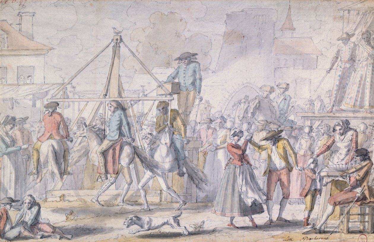 Pariser Vergnügungspark, bekannt als Les Porcherons von French School