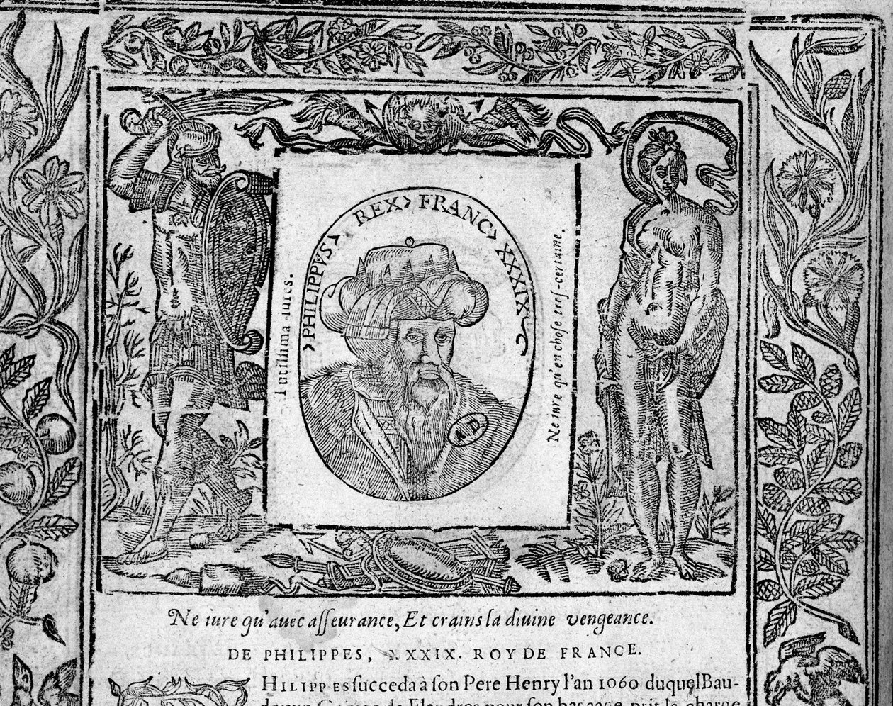 Philippe I. - in „Porträts der Könige von Frankreich“ von French School