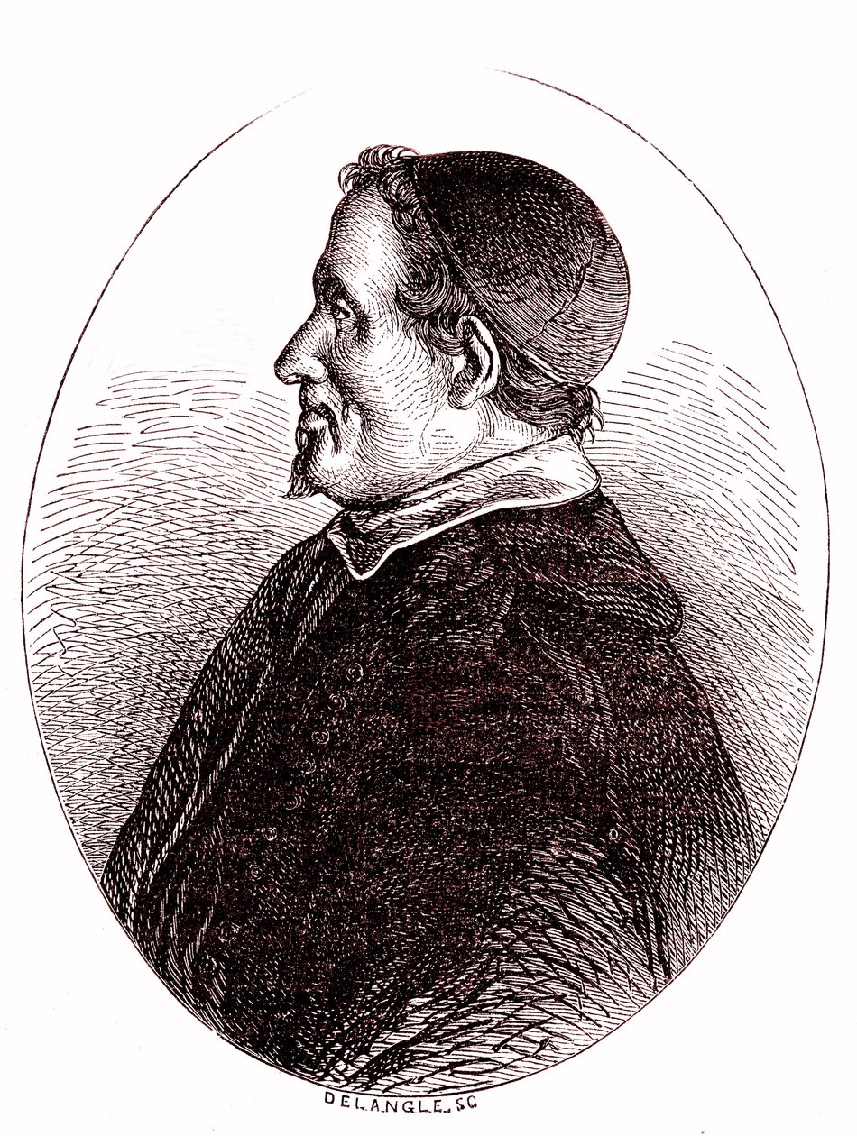 Pierre Gassendi, französischer Mathematiker, Astronom, Philosoph, Theologe (1865) von French School
