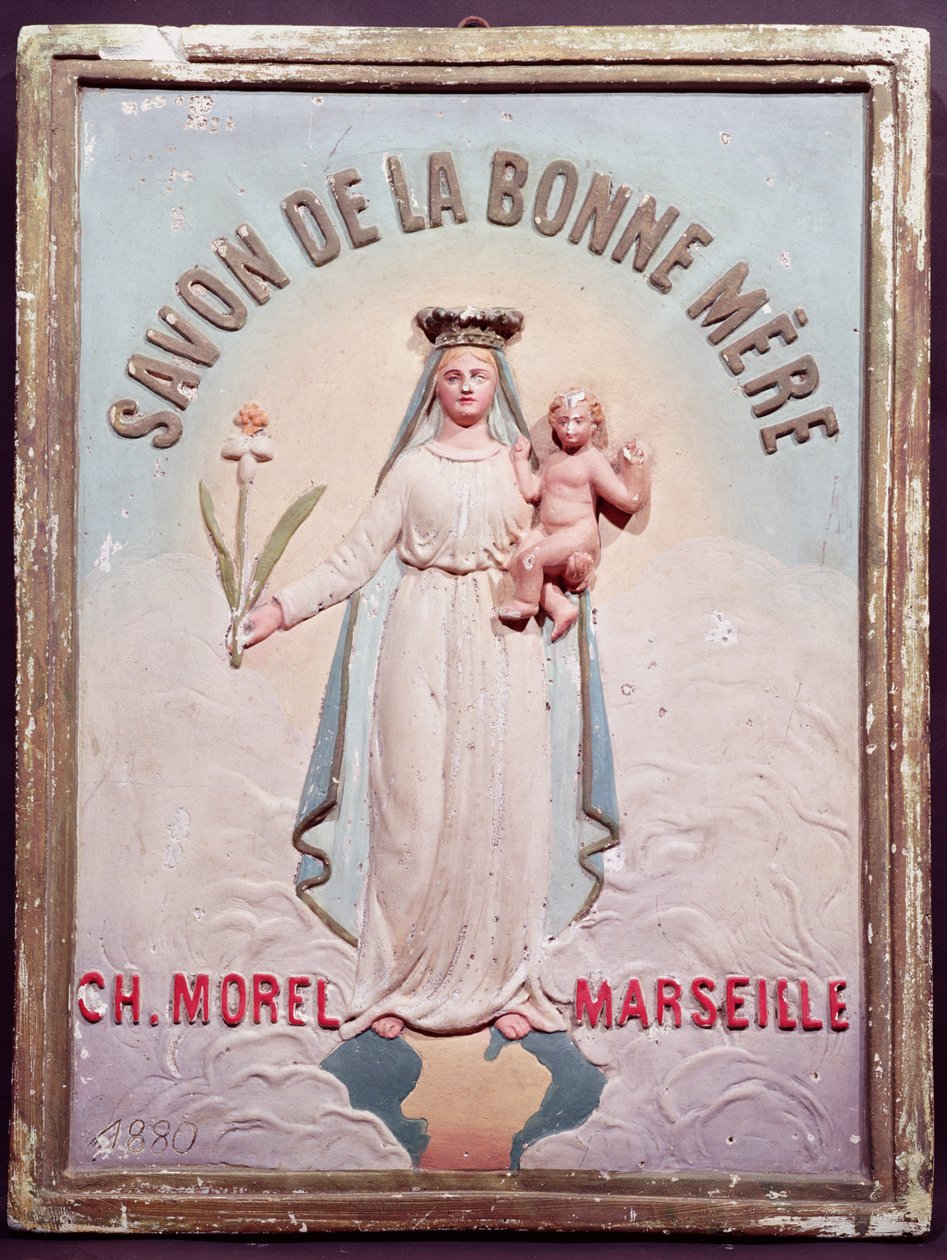 Plakette für Savon de la Bonne Mere, 1880 von French School