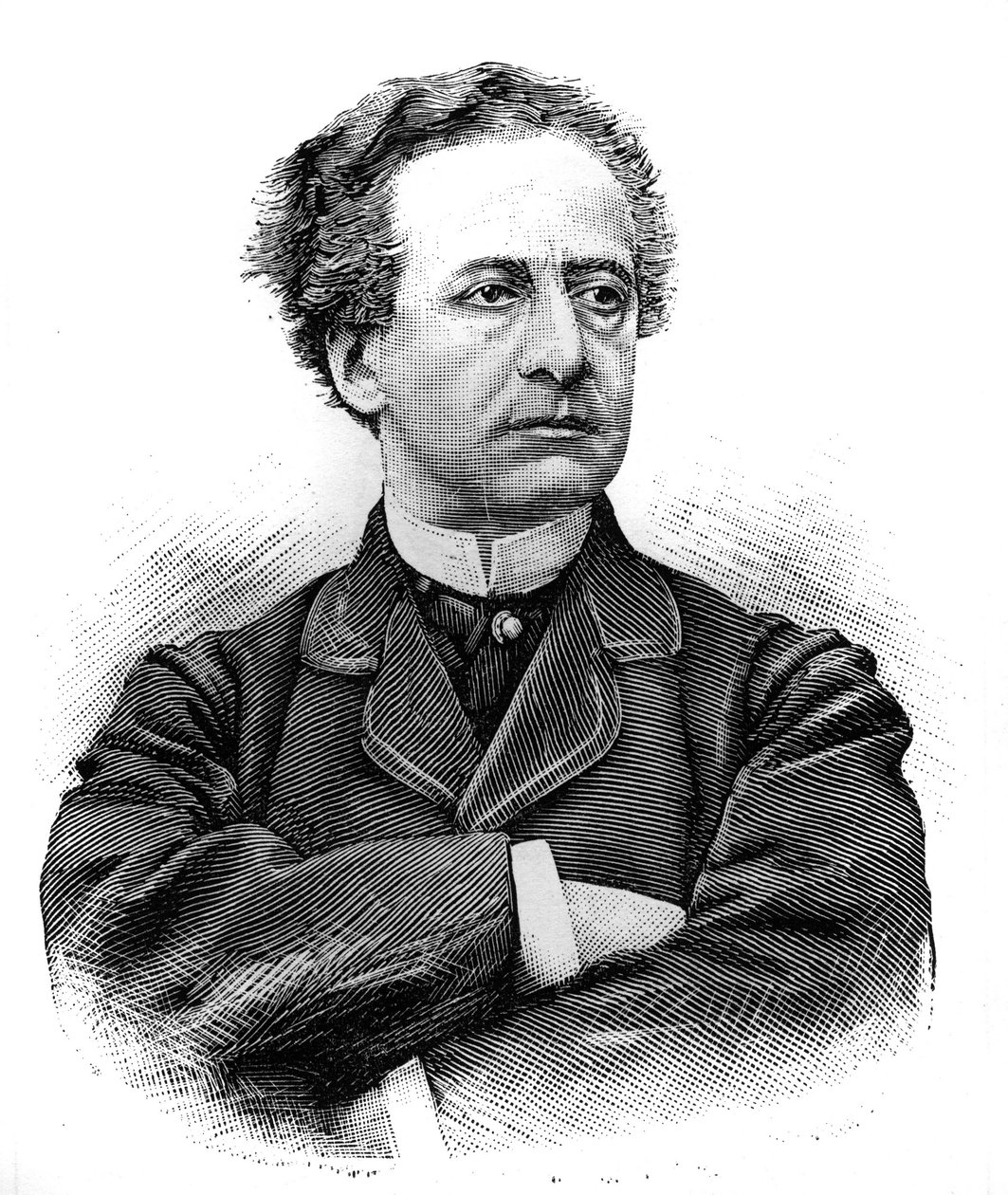 Porträt von Jean Baptiste Prospere Bressant (1815-1886), französischer Komödiant der Comédie Française. Gravur in „Le Monde Illustre“, 30. Januar 1886 von French School