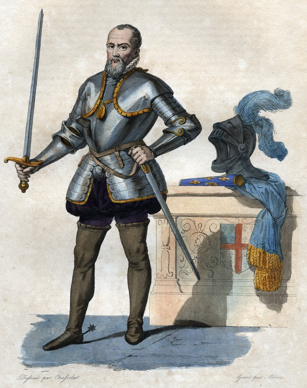 Porträt von Anne de Montmorency, Herzog von Montmorency (1492-1567), französischer Soldat, Staatsmann und Diplomat von French School