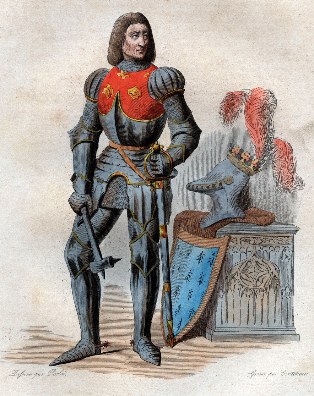 Porträt von Arthur III., Herzog der Bretagne (1393-1458), Herr von Parthenay, Graf von Richmond, Herzog der Bretagne, Graf von Montfort und französischer Konstabler von French School