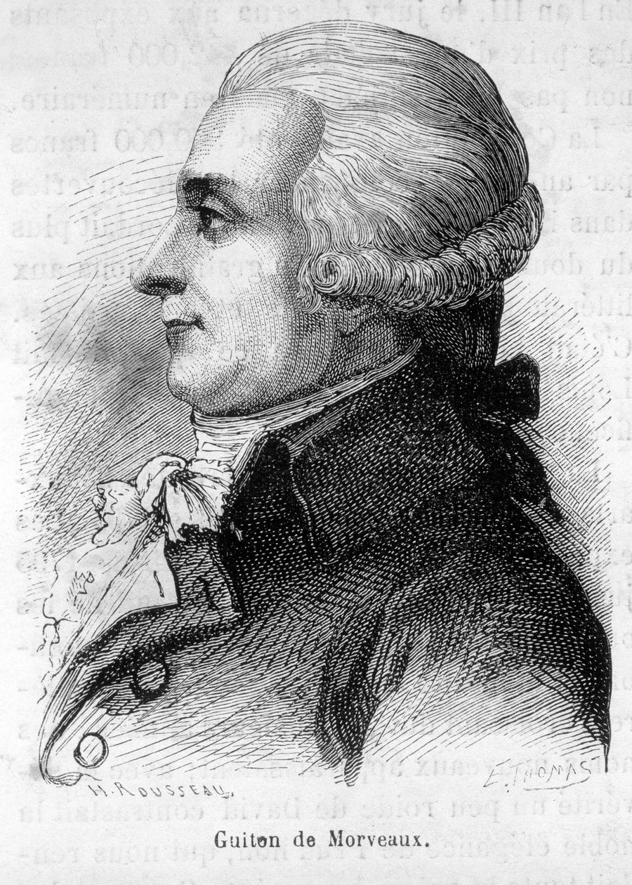 Porträt von Baron Louis-Bernard Guyton-Morveau (Guiton) (1737-1816), französischer Politiker, Chemiker und Revolutionär - in „L