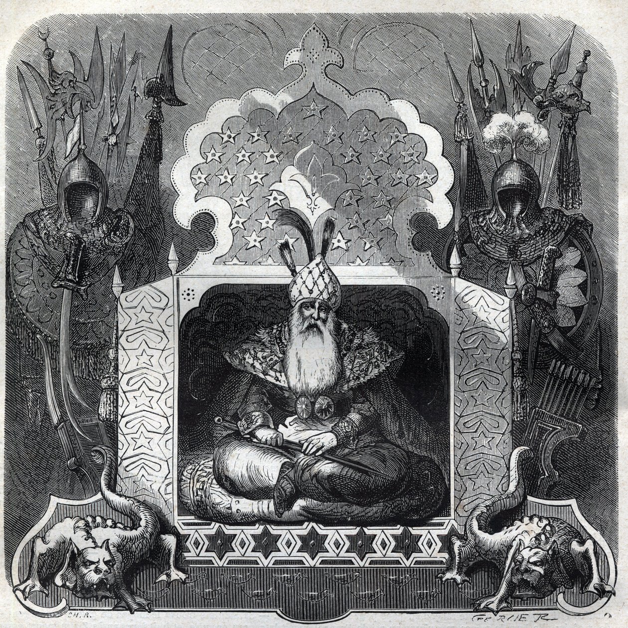 Porträt von Bayezid I (Bajazet) von French School