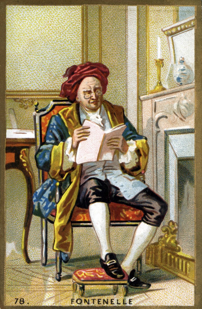 Porträt von Bernard Le Bouyer (Le Bovier) de Fontenelle (1657-1757) von French School