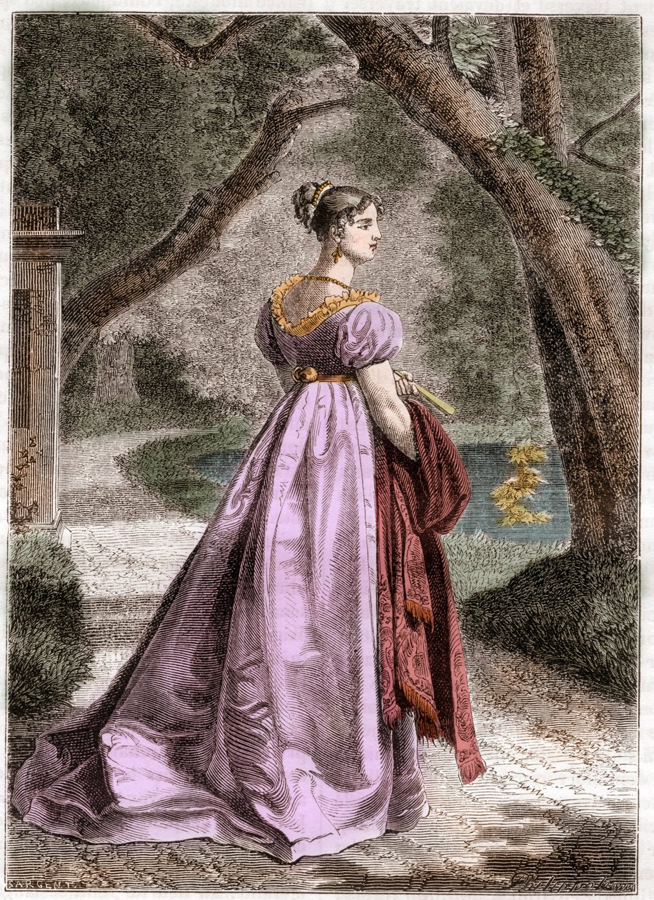 Porträt von Catherine von Württemberg (1783-1835) Königin von Westphalen - Porträt von Catherine von Württemberg, Ehefrau von Jerome Bonaparte, Königin von Westphalen (1783-1835) - in „Histoire de l