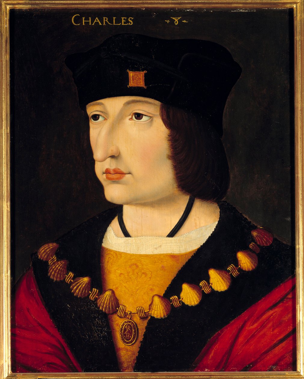 Porträt von Karl VIII. (1470-1498), König von Frankreich, Sohn von Ludwig XI. von French School