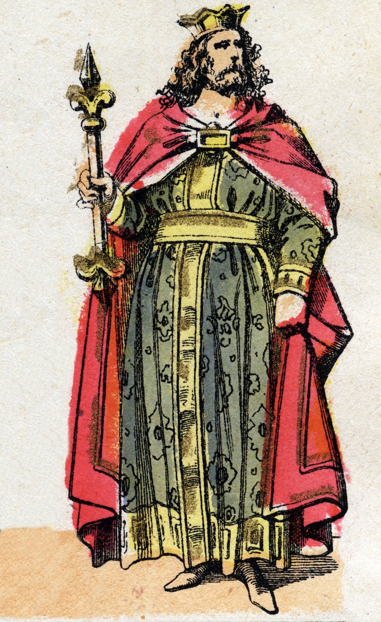 Porträt von Childebert I (ca. 497 - 558), König der Franken von French School