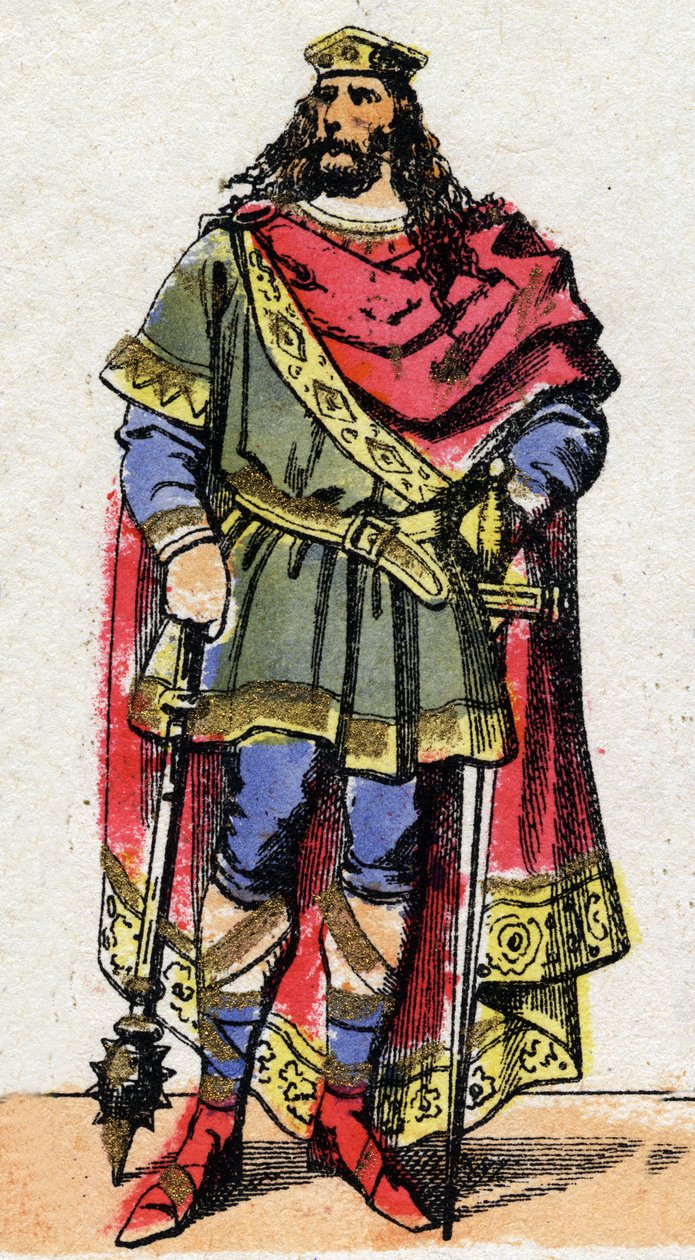 Porträt von Chlodwig I., König der Franken von French School