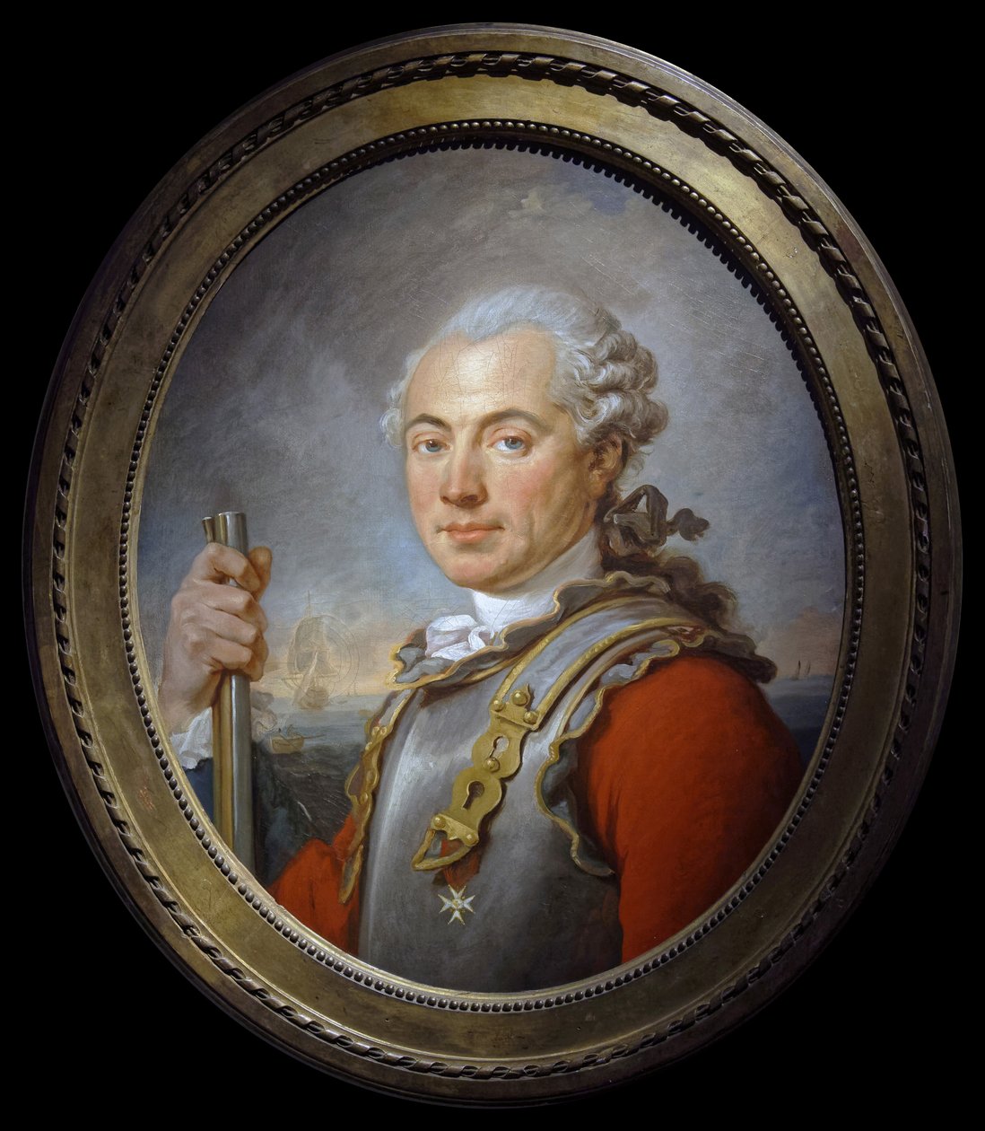 Porträt von Edmond Antoine Francois de Sadouvilliers de Billaud von French School