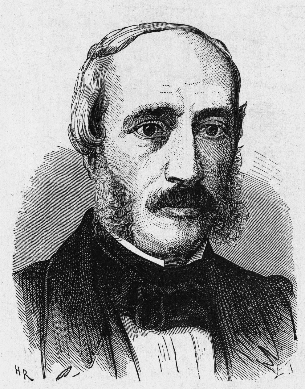 Porträt von Edmond Becquerel (1820 - 1891), französischer Physiker - im „Album der Wissenschaft; berühmte Wissenschaftler; Große Entdeckungen“ 1896. von French School