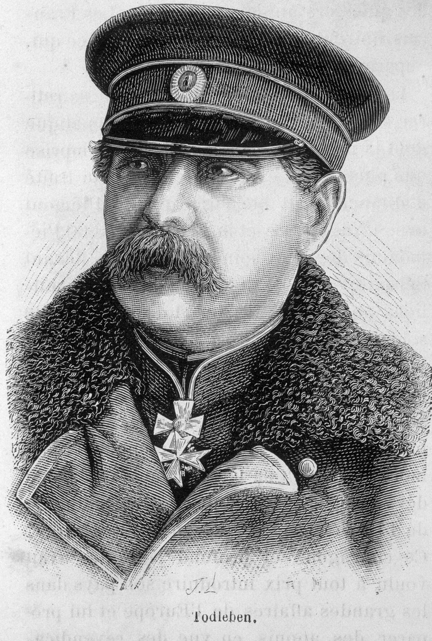 Porträt von Edouard Ivanovich Totleben (oder Todleben) von French School