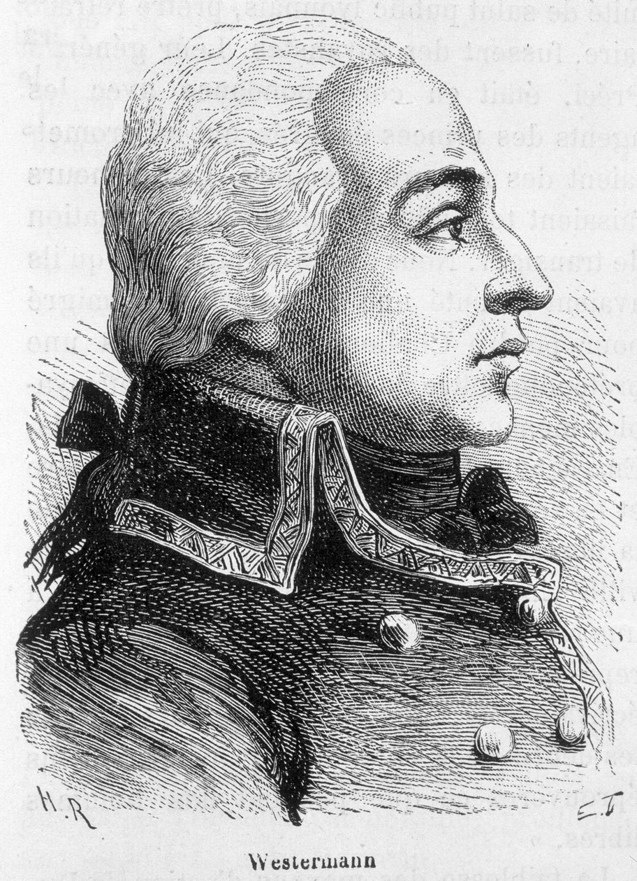 Porträt von Francois Joseph Westermann, französischer General (1751-1794) - in „L