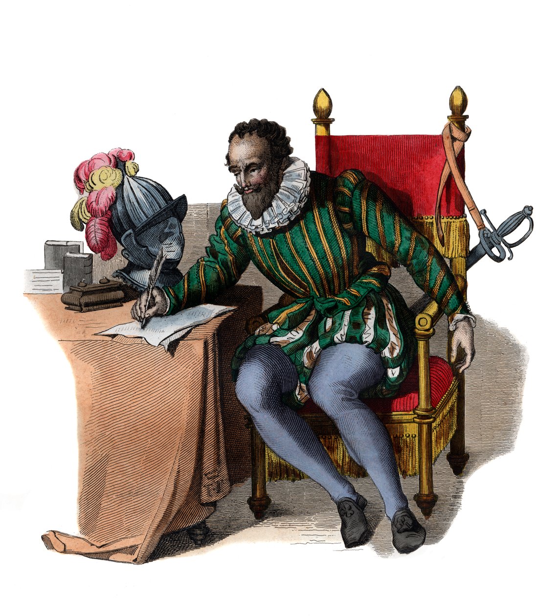 Porträt von François de Malherbe (1555-1628), französischer Dichter, Kritiker und Übersetzer von French School