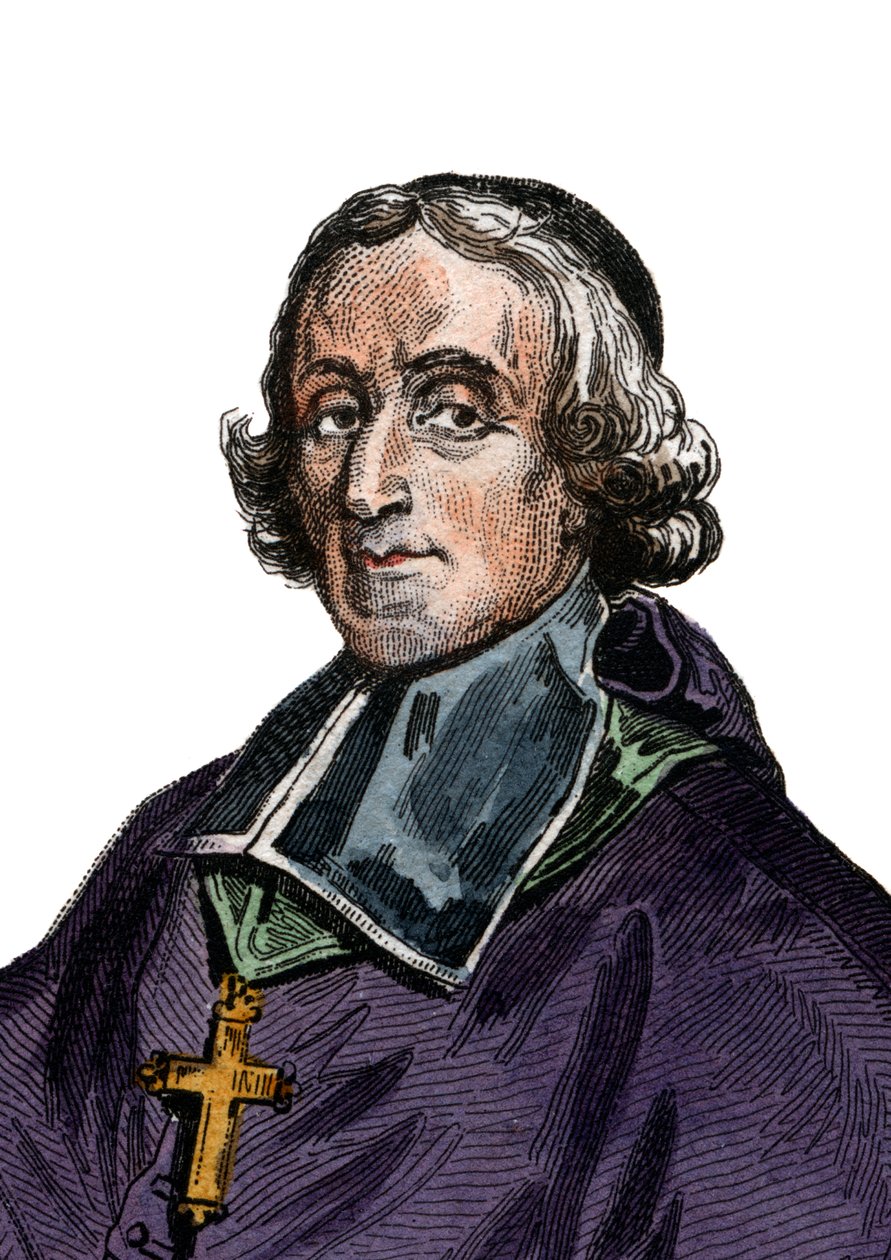 Porträt von François de Pons de Salignac de La Mothe-Fénelon (1651-1715), französischer Erzbischof, Theologe, Dichter und Schriftsteller von French School