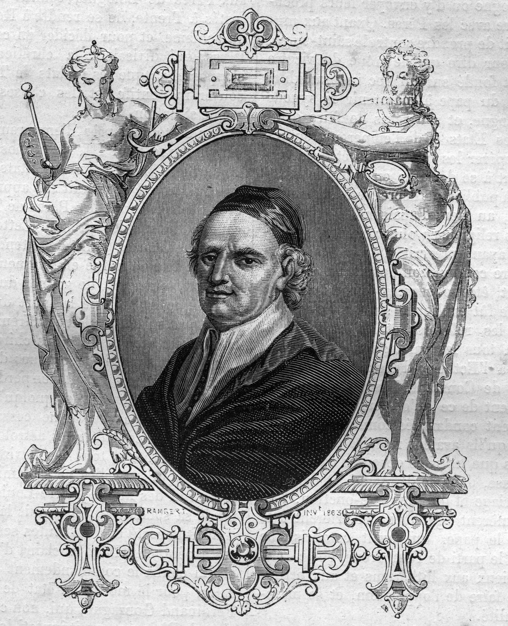 Porträt von Gaspard Contarini (1483-1542), Kardinal und Legat von Papst Paul III. beim Reichstag von Regensburg. Gravur in „Geschichte der Päpste (...) Verbrechen der Königinnen, Könige und Kaiser durch die Jahrhunderte“ von Maurice Lachatre von French School