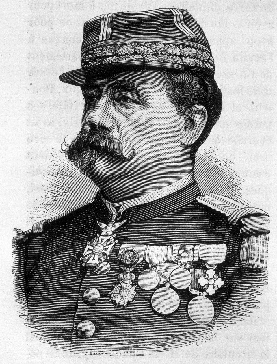 Porträt von General Carré de Bellemarre von French School