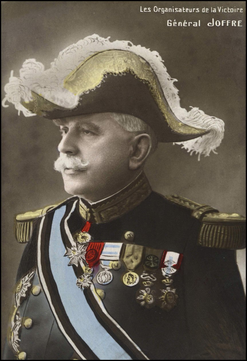 Porträt von General Joseph Joffre (1852 - 1931) von French School