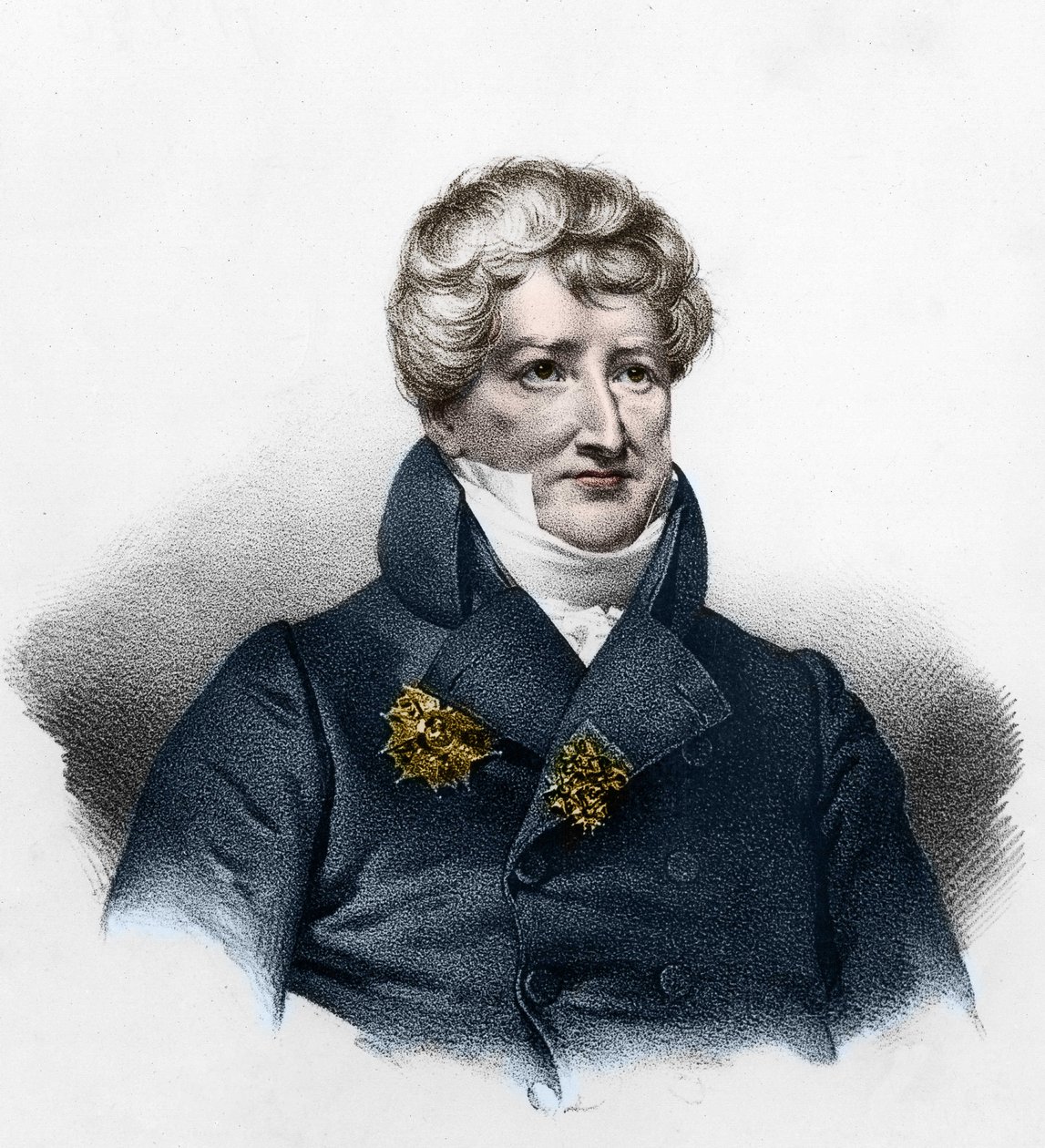 Porträt von Georges Cuvier (1764-1832), französischer Paläontologe. von French School