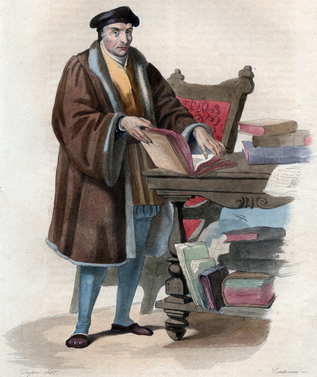 Porträt von Guillaume Budé (Budée) (Budaeus) (1467-1540), französischer Gelehrter von French School