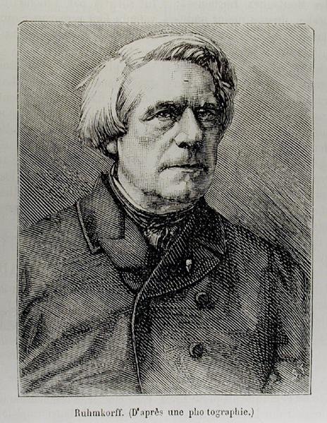 Porträt von Heinrich Daniel Ruhmkorff (1803-77) von French School