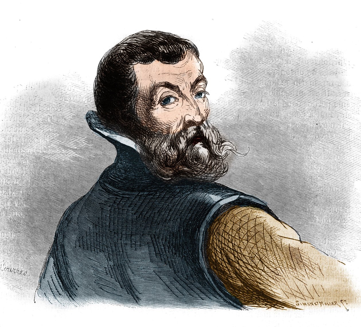 Porträt von Jacques Cartier (1491-1557), französischer Navigator und Entdecker. von French School