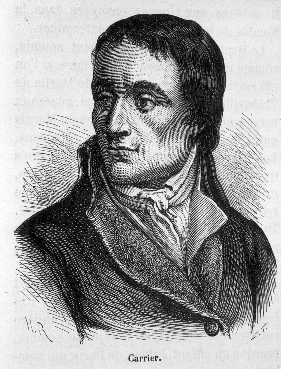 Porträt von Jean Baptiste Carrier (1756 - 1794), französischer Politiker - in „L