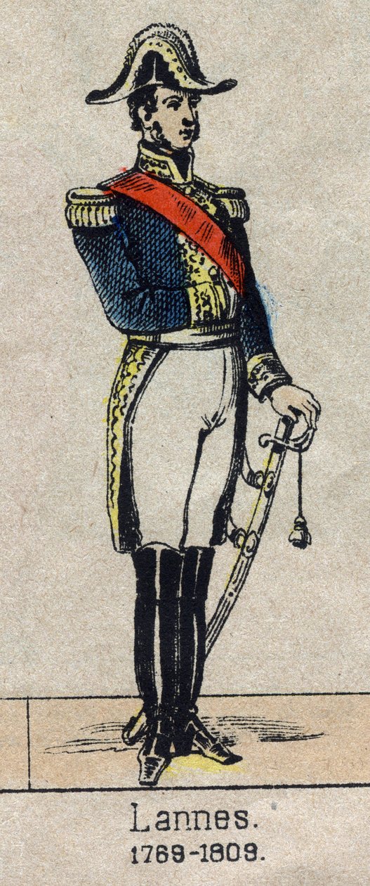 Porträt von Jean Lannes, Herzog von Montebello, Marschall von Frankreich. Bild von Epinal aus dem späten 19. Jahrhundert von French School