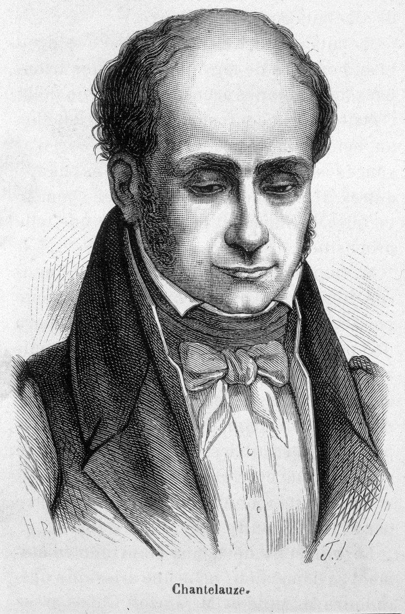 Porträt von Jean de Chantelauze (1787-1859), Justizminister. von French School