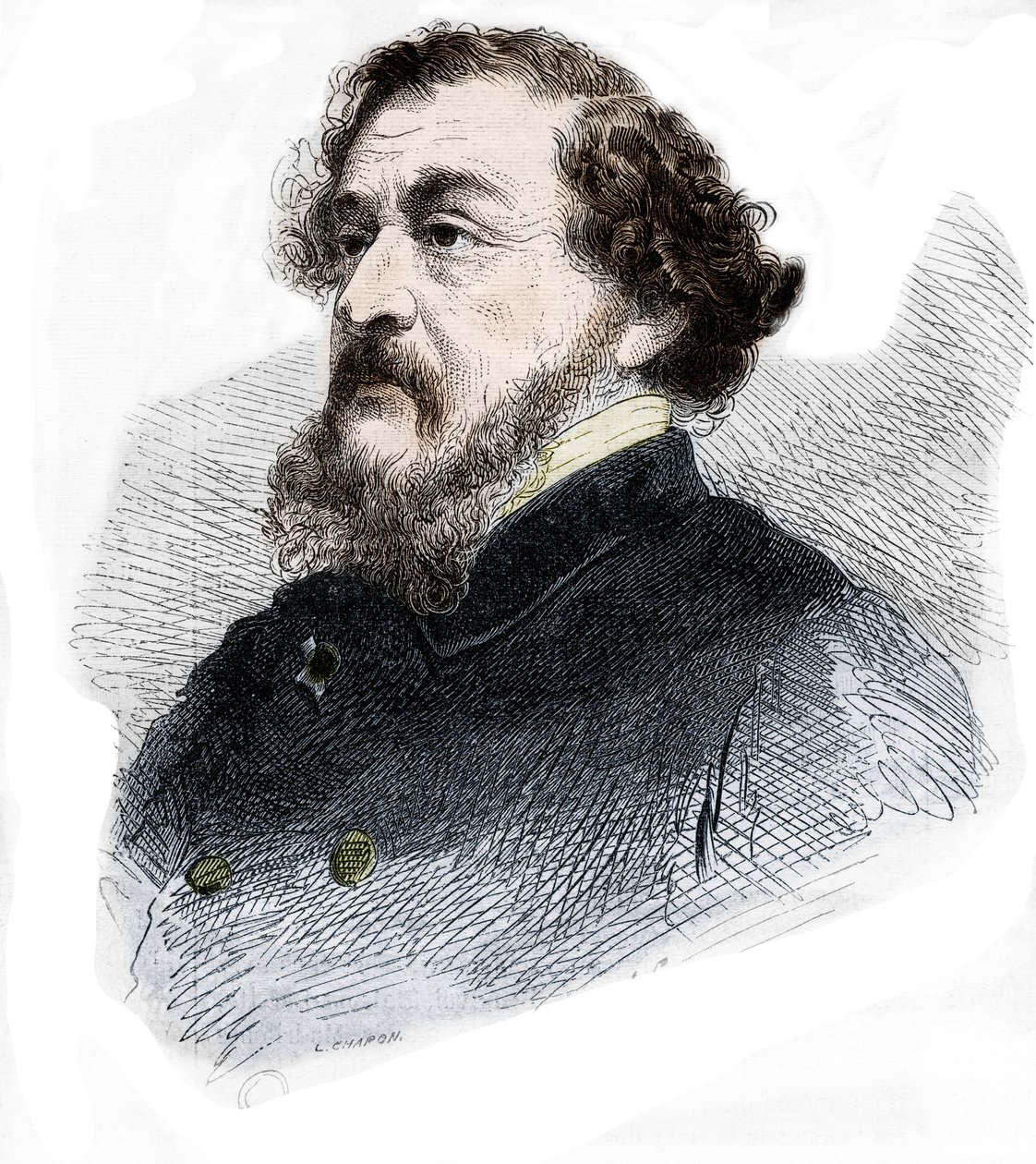Porträt von Leon Gozlan, französischer Journalist und Romanautor. von French School