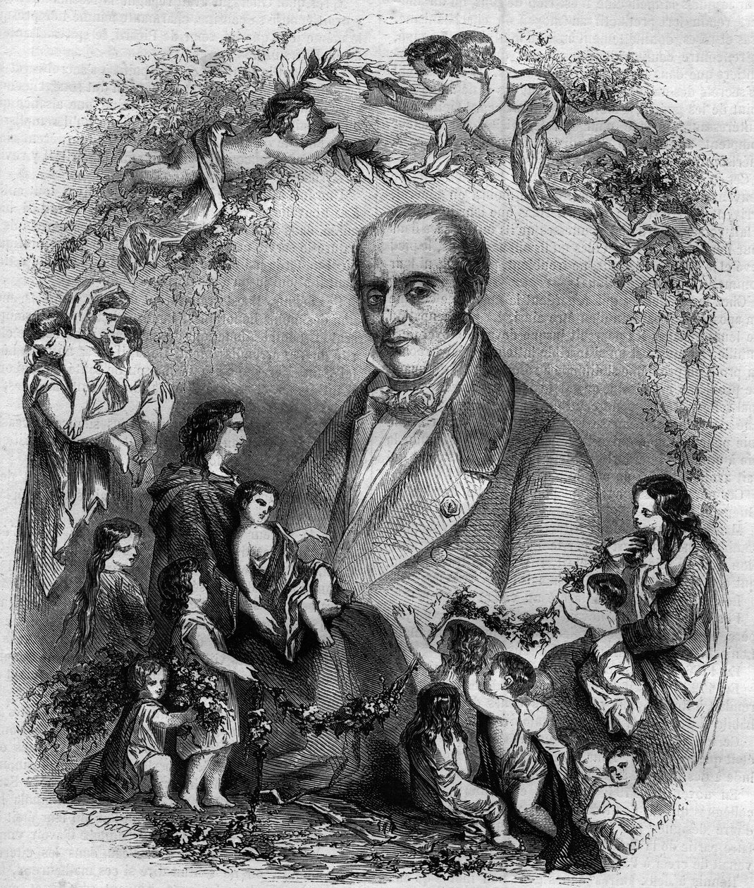 Porträt von Louis Benoit Guersant (1777-1848), französischer Arzt von French School