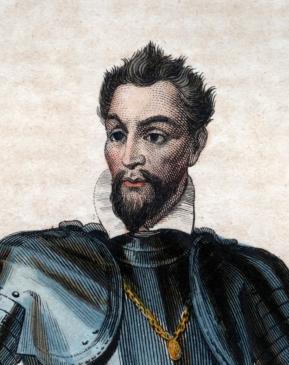 Porträt von Ludwig I. de Bourbon, Prinz von Condé (1530-1569), Hugenottenführer und General von French School
