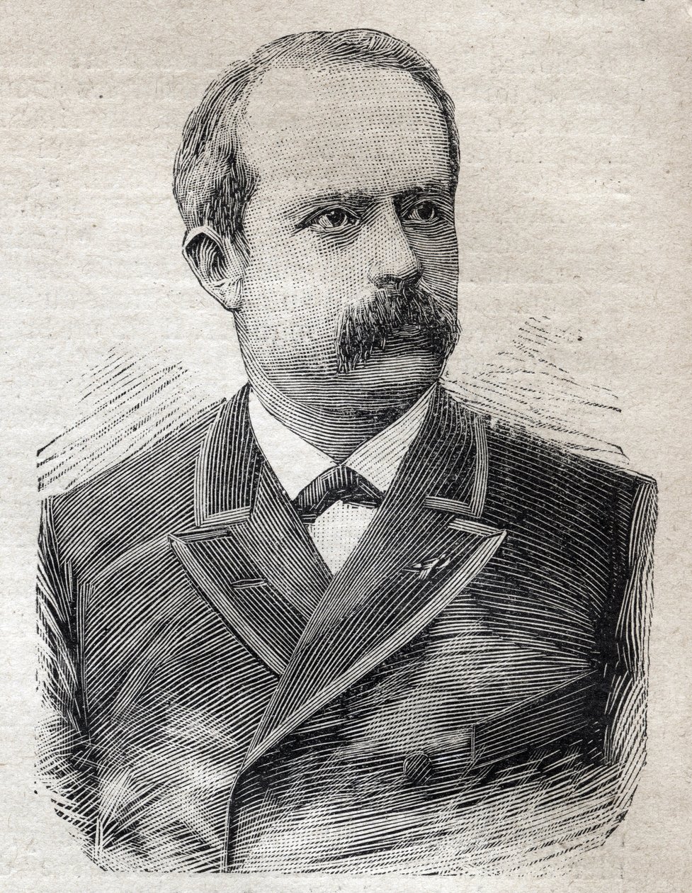 Porträt von Louis Lepine (1846-1933), Präfekt von Paris, in "Le Petit Parisien" am 23.07.1893 (Gravur) von French School