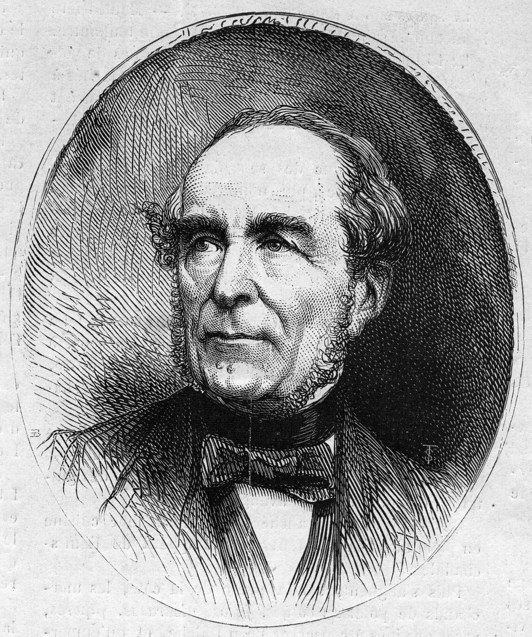 Porträt von Louis Vitet (1802-1873), französischer Politiker. Gravur in „Le Monde Illustré“ Nr. 844 vom 13. Juni 1873. von French School