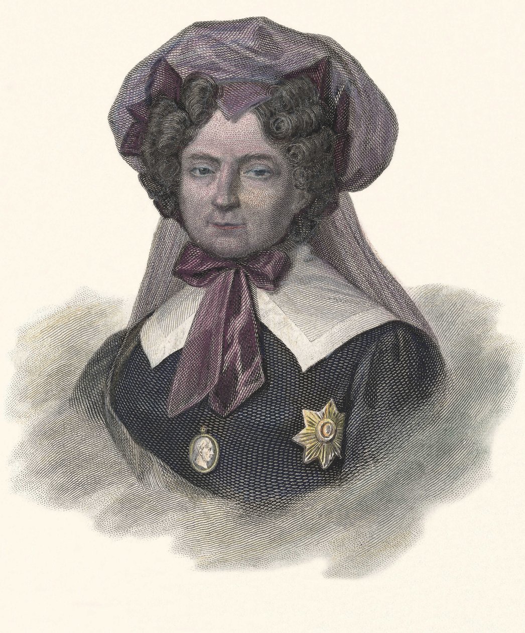 Porträt von Maria Fjodorowna, Prinzessin von Württemberg (1759-1828), Kaiserin von Russland. In „Portraits of Useful Men“ von French School