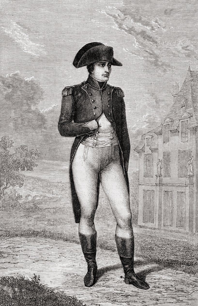 Porträt von Napoleon Bonaparte, aus Histoire de la Révolution Française von Louis Blanc von French School